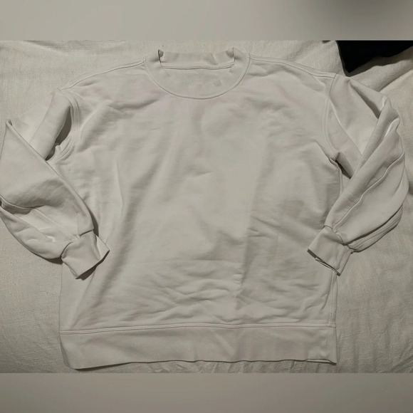 LULULEMON white perfectly oversized crew sweatshirt size 4 - Picture 6 of 9